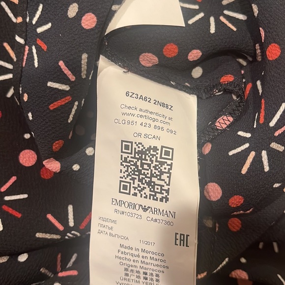 Emporia Armani girls sleeveless dress size 7A - Picture 5 of 5